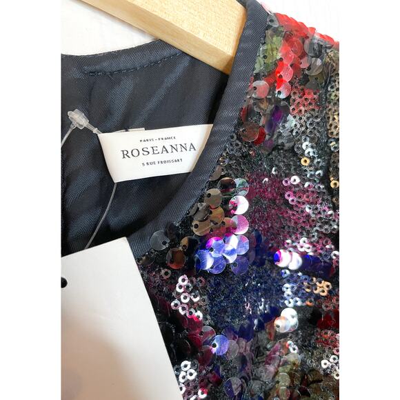 ROSEANNA Bowie Parrots Sequin Long Sleeve Maxi Dress US 2 NWT - Picture 8 of 14